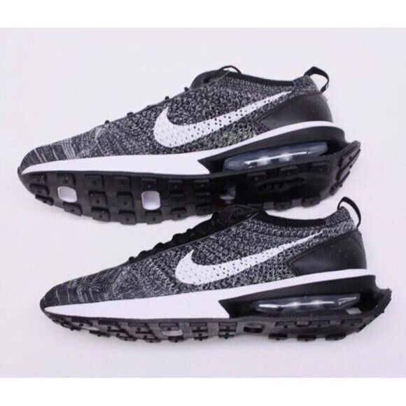 Nike DJ6106-001 Men’s Sz 7 Women Sz 8.5 Air Max Flyknit Racer Black - Picture 6 of 11